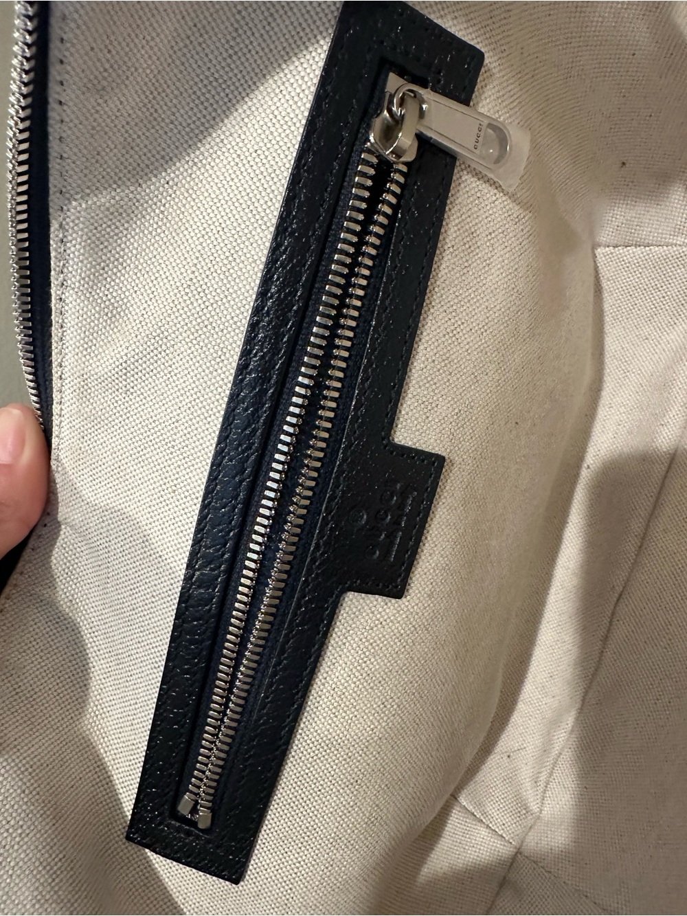 Gucci GG Supreme Canvas Crossbody with Navy and Red Web Stripe - Picture 8 of 10